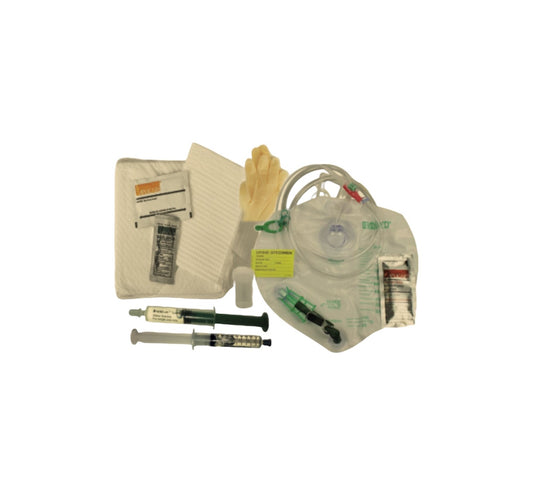 Charola LubriSil con sonda foley silicón de 2 vías, 18 fr, globo 5 ml. (947318)