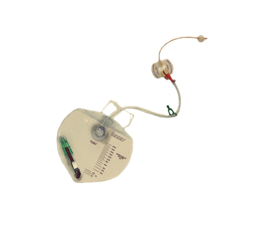 Charola LubriSil con sonda foley silicón de 2 vías, 18 fr, globo 5 ml. (947318)