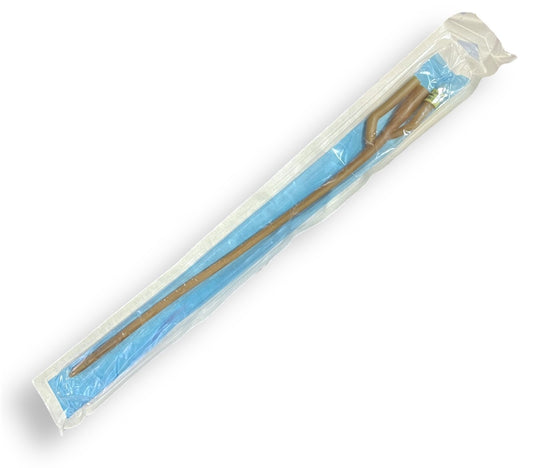 Sonda foley para drenaje urinario de 3 vías, 24 fr, globo 30 ml. (123424CE)